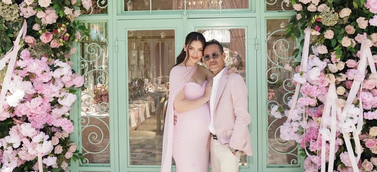 Nadia Ferreira y Marc Anthony celebran baby shower de su hija